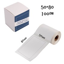 비앤에스 블루투스 미니 라벨프린터 M110 휴대용 바코드출력 라벨기 농놀 다꾸, WP5080-100