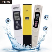 Yieryi 휴대용 디지털 TDS 측정기 PH 측정기 EC TDS 측정기 0-9999ppm0-14 ph0-9999ppm0-9999uscm 수질 모니터, 협동사