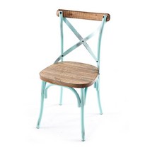 보스가구 할리스빈티지 카페의자 멋스러운 인테리어 빈티지st 예쁜의자, 스카이블루