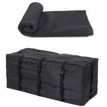 캠핑 자동차 루프 바스켓 박스 차량 캐리어 백 Car Roof Bag 대용량 옥상 수화물 운반 대 비 슬립 패드 수, 02 420D Roof Bag Suit