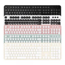 엑토 레트로 무선 키보드 KBD-48키보드 조약돌키보드 레트로키보드 무선키보드 레트로 타자기키보드, KBD-48[블랙]