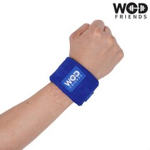 크로스핏 역도 컬러 손목보호대 블루 1쌍 WFW21, 없음, 1개