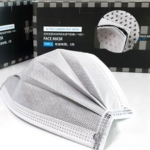 리빙라떼 1회용 4중필터 마스크 개별포장 (50ea)-블랙 그레이 핑크 블루 화이트MSK-01, 1box, 50개