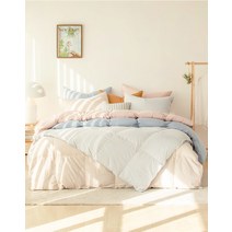 [소프라움] 사르르.G 구스다운80% 사계절 차렵이불 베개세트 싱글, 핑크_1장(MSS22FC02201PK50x70), 핑크(MSS22FS02D15PKS)