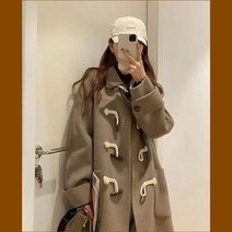 겨울 여성 떡볶이코트 빅사이즈 캐시미어 핸드메이드 여친룩 여자 코트 더플 롱코트 코디 반코트 아우터 여학생 대학생룩 피코트 숏코트 모직 오버핏