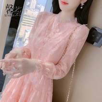 봄 뷔스티에 원피스 커플 시밀러룩 키작녀 여성옷 111915 레이스 드레스 여성 의류 가을과 겨울 의류 2021 새로운 봄 스타일의 세련된 기질 얇은 작은 요정 스커트