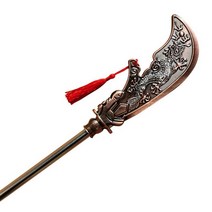 언월도 청룡언월도 연검 관우무기 목검 무술 진가검 창 소품, 아이템 2개(스폰지 레드 쉴드 + 검