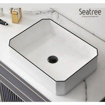 사각 탑볼 세면기 ST-L5212BL, 1개