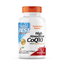 닥터스베스트 하이 앱솔션 CoQ10 300mg 베지 소프트젤 비건, 90정, 1병