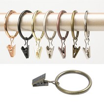 커튼용품 커텐링 고리 커튼 집게링 집게걸이 10p F549, 10p(45mm)실버