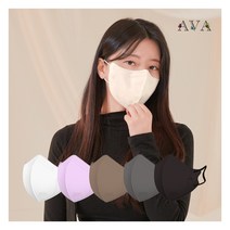 아바 KF94 새부리형 컬러 마스크 중형 100매, 중형 다크그레이
