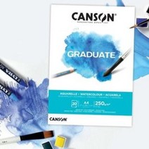 캔손 GRADUATE 수채화 패드 250g 20매 스케치북 / 옵션선택, A4