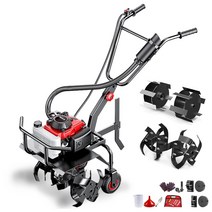 미니 관리기 농업용 농기계 소형 텃밭 11000W 밭가는기계, 4행정 제초 + 로타리