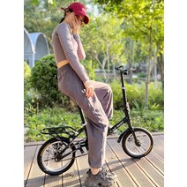 미니벨로 14 16인치 접이식자전거 어린이 여성 초경량, 형광 14인치