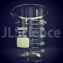 [JLS] 국산 SD Beaker 강화유리비이커 비커 눈금컵 계량컵 실험도구, 1개, 500ml
