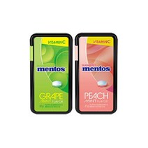 멘토스 후르트민트 그레이프 5개 + 피치 5개 상큼캔디 21g, 상세페이지 참조