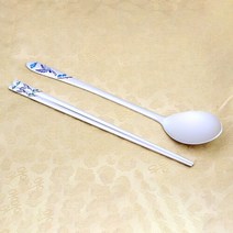 명품 특칠보 은수저 80％ 93.75g, 복문자 빨강 276