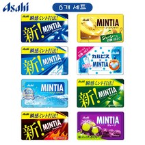 일본 아사히 민티아 mintia 구강청정사탕 에티켓 캔디 50알 8가지맛 6개 세트, 콜드스매쉬3, 콜드스매쉬3