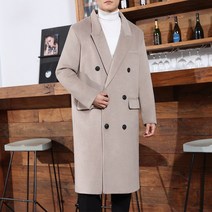 휠렉스 남성 빈티지 카라넥 롱 모직 코트 JM2