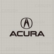 어큐라 로고 데칼 엠블럼 차량 오토바이 스티커, 21 어큐라, 대형, 레드