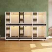 사육장 병원케이지 유기견 원목 반려동물 애견 통유리, 3칸 65X60X180