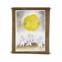 스쿨문구 수묵화 족자 단품4 사물놀이 diy 만들기, 단품