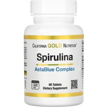[캘리포니아 골드 뉴트리션] 공식판매처 California Gold Nutrition Spirulina AstaBlue Complex 항산화제 피코시아닌 엽록소 및 아스타잔틴 함