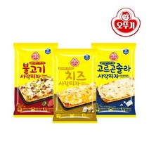 오뚜기 냉동 사각피자 3개 (3종 택1) / 치즈 불고기 고르곤졸라, 치즈 88g 3개