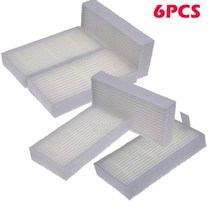 [호환제품] 6pcs 스폰지 hepa 4pcs 사이드 브러시 로봇 진공 청소기 부품 chuwi ilife v55 v50 v5 v5s v3 v3s ​​v50 pro x5 액세서리, 협력사, 6 헤파 필터