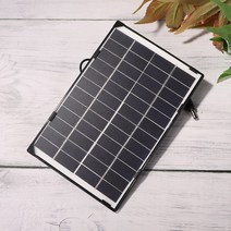 태양열판넬 6W 12V 카메라 감시 태양 전지 패널 야외 휴대용 조명 램프 전원 공급 장치, 한개옵션0