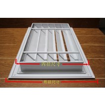 알루미늄 환기창 루버창 셔터 환기 그릴 창 루바 600x600 맞춤형 합금 공기 배출구, 외형 사이즈 650650mm 오프닝 600600m