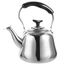 도자기 내열 사기 주전자 티포트 차 휘파람 물 스틸 스토브 스테인레스 potstove 끓는 커피 가스 forhot 유도 가열 야외, 1l19x18x14cm