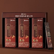 중외제약 데일리 홍삼 녹용 골드 스틱 선물용 쇼핑백 포함, 4box