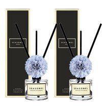 시즈넬 플라워 디퓨저 50ml 메리골드 스카이블루 2세트, 프렌치 라벤더