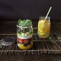 보보원형유리병 1박스 (48개 뚜껑포함).토다스