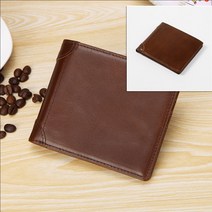 소가죽 반지갑다크브라운 소가죽지갑 50대남성지갑 미니지갑