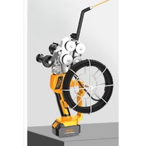 전동 요비선 케이블 포설 유인선 와이어 자동 전선 인출선 요입선 관로 기계 설비 스레딩, 듀얼 모터 모델(20m 케이블)