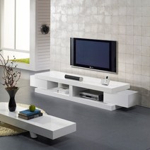 은목 75T 하이그로시도장 1500 확장형거실장 티비다이, 화이트