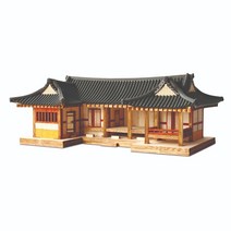 영공방 HO ㄷ자 기와집 (YM610) 공작완구 공방 목재모형 목재모형키트 입체모형, 1
