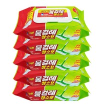 홈인더스트리 물걸레청소포 고급형 중형 25p, 5개입