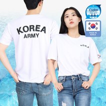 쿨론 ROKA 육군 로카티 반팔티 흰색 군인 군대 티셔츠