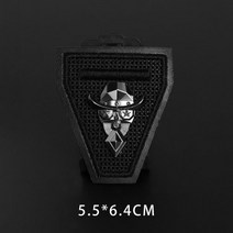 가죽스티커 인조가죽 수선패치 보수 스티커 테이프블랙 수제 3D 꿀벌 늑대 자수 패치 왕관 번호 금속 가죽, 10 N3-BT6467
