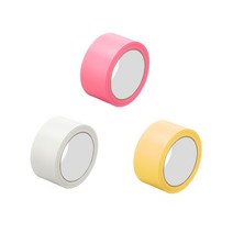 자국안남는테이프 자국안남는 테이프 40mm 잘떨어지는 컬러 멀티 끈적임없는테이프 _ 737599EA, 노랑색