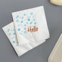 [소행섬] 플라워 헬로우 냅킨 (스카이블루), 10000ea (1박스)