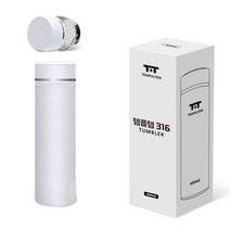 스테인리스316 2중보온보냉 500ml 텀블러, 화이트1개, 1개