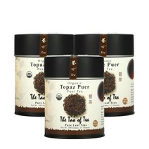 더타오오브티 푸얼 티 토파즈 푸얼 100g The Tao of Tea Puer Tea Topaz Puer, 3팩