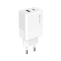 밸류엠 2포트 PPS 초고속 충전기 25W, 화이트, 1개