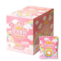 빅 슈가롤리 무지개 솜사탕 12g, 10개입, 0.42oz