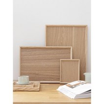 실용적인 디자인 사각 원목 쟁반 직사각 44x32 베이커리트레이 트레이 홈카페트레이 고급쟁반 일식쟁반