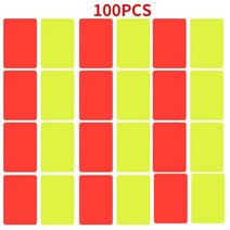 파니니카드 축구카드 20-100pcs 축구 심판 카드 레드 카드와 옐로우 도구 키트 야외 생존 장비, [05] 100pcs